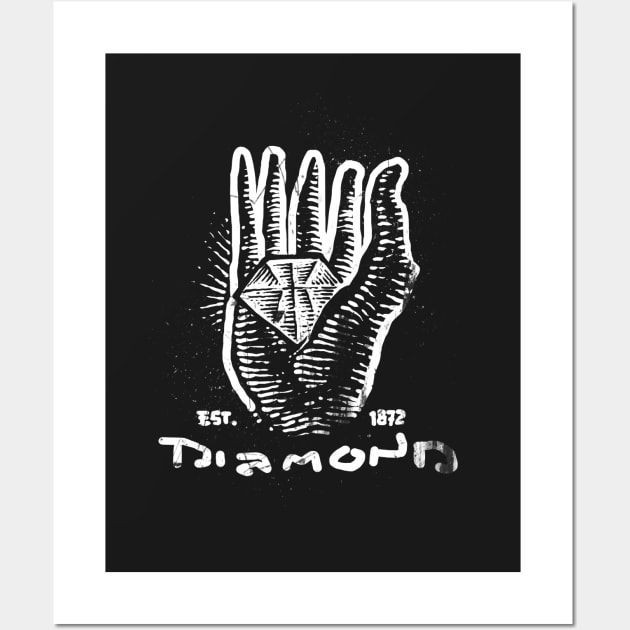 Diamond hand Wall Art by barmalisiRTB